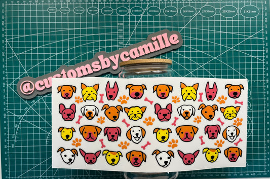 #241 Dog Faces decal