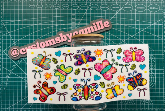 #251 Whimsical Butterflies decal