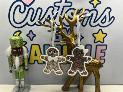 Gingerbread Boy & Girl ornaments