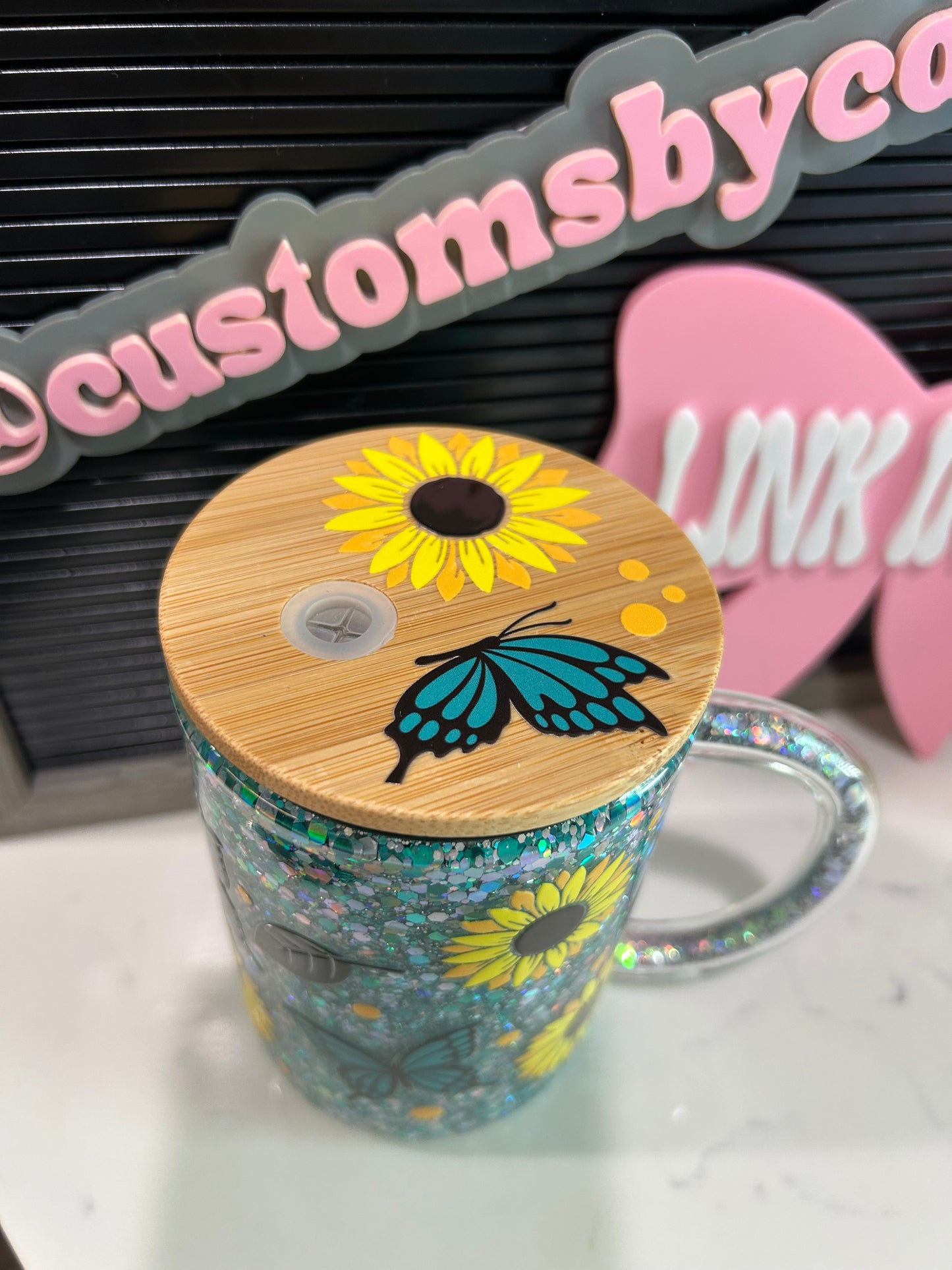 Sunflowers & Butterflies (Premade)