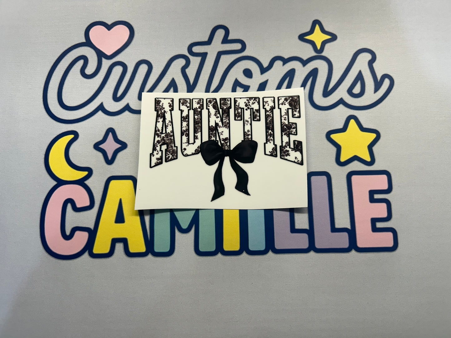 #359 Auntie Bow decal