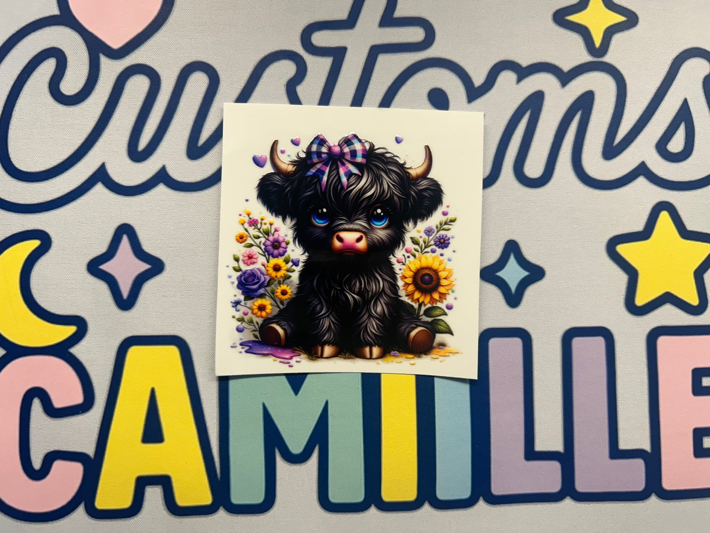 #336 Baby Highlander Cow decal