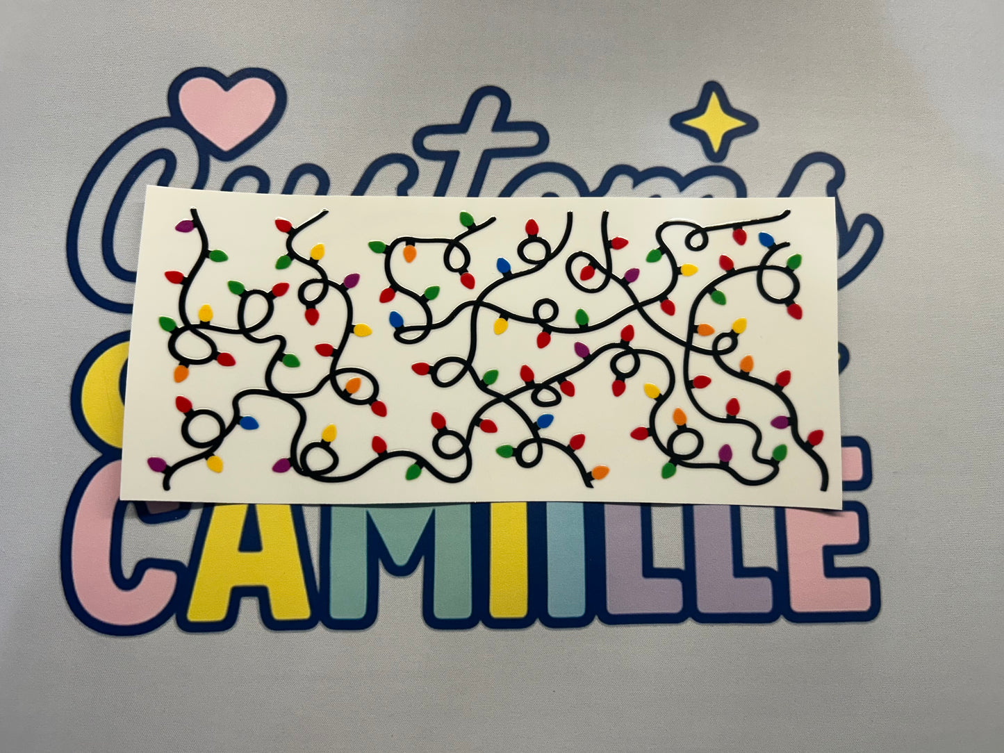 #339 Christmas Lights decal