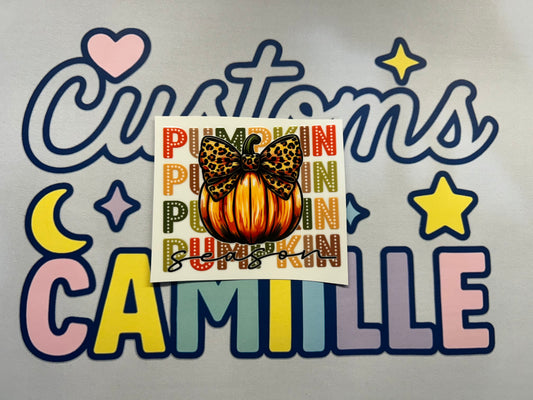 #354 Coquette Pumpkin decal