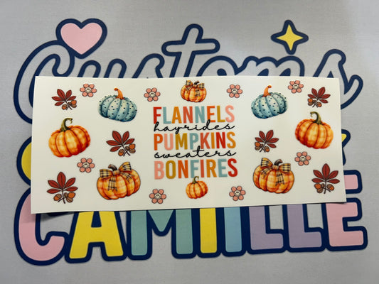 #355 Flannels Pumpkin decal