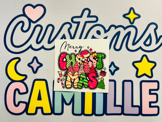 #378 Merry Christmas decal