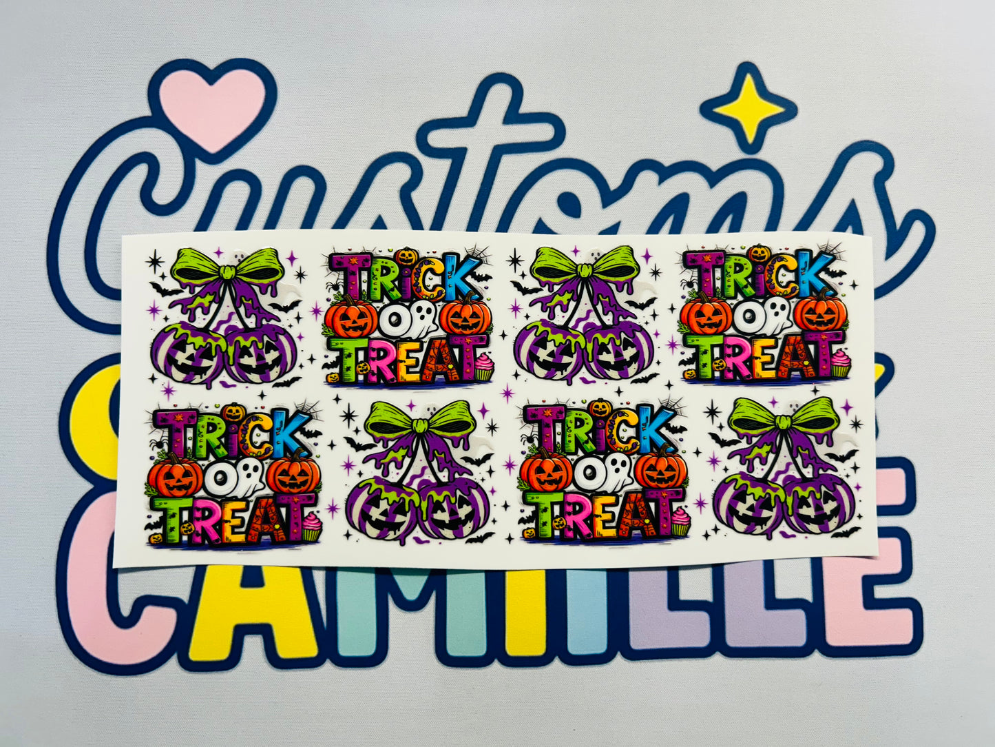 #382 Trick or Treat Cherry Bows decal
