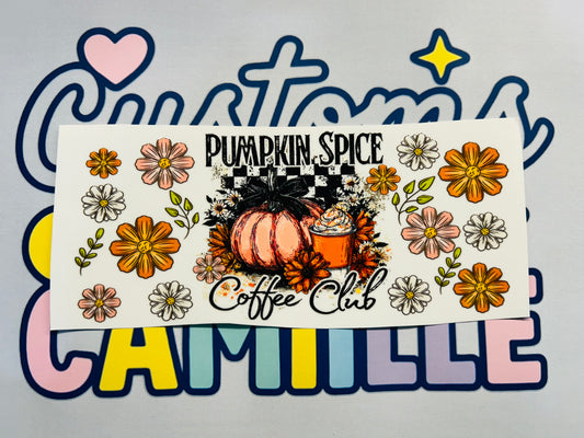 #383 Pumpkin Spice Coffee Club decal
