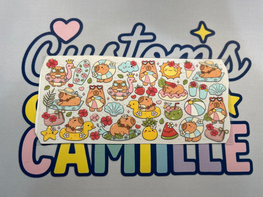 #398 Cute Capybaras decal