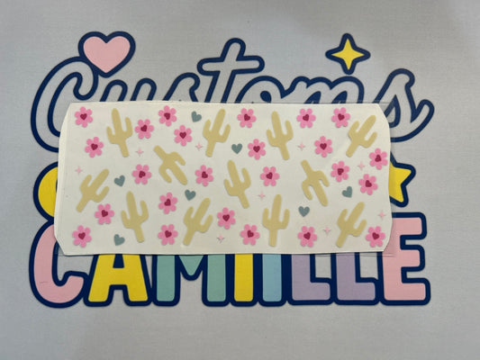 #399 Cactus & Daisies decal
