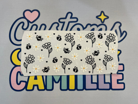 #401 Bee's & Daises decal