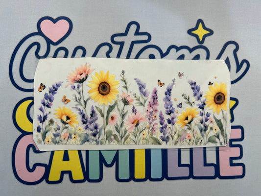 #405 Pastel Spring Flowers decal