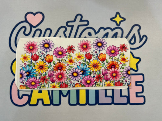 #406 Bright Colored Flowers decal