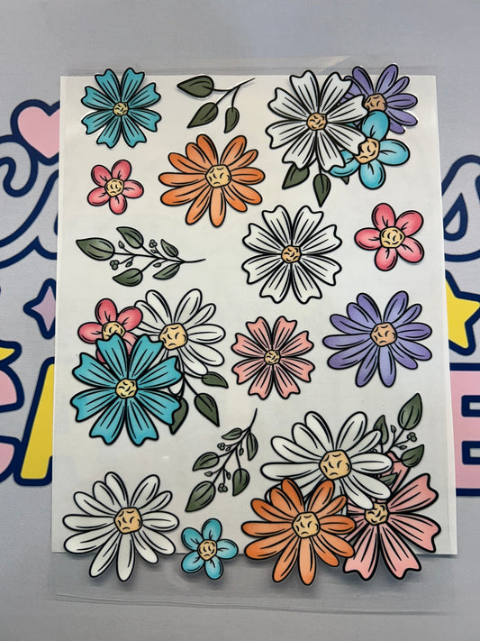 #408 Pastel Floral Bouquets Sheet