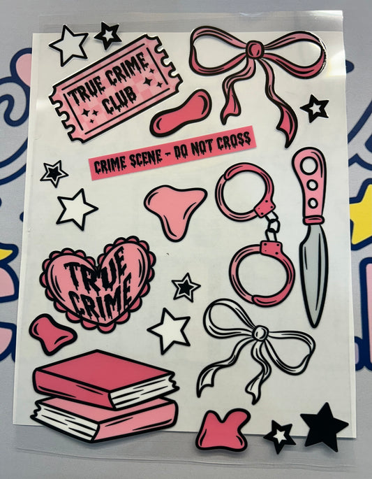 #412 Dainty True Crime Sheet