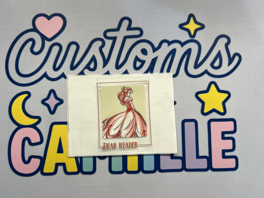 #421 Belle Quote decal