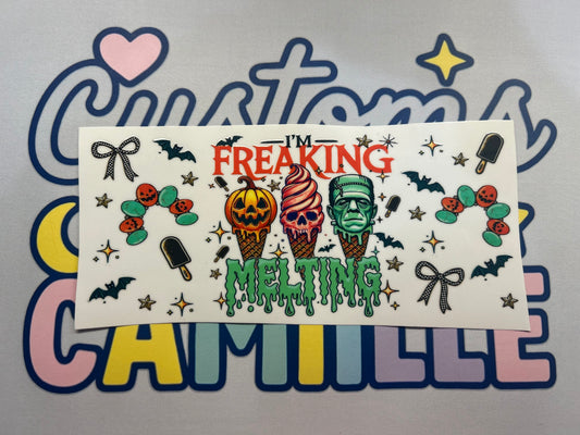 #438 I’m Freaking Melting Halloween decal