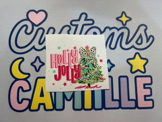 #442 Holly Jolly decal