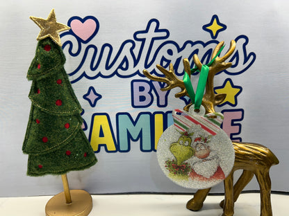 Grinch & Santa Friends ornament