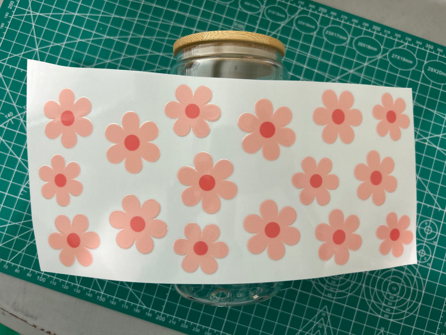 #46 Light pink flowers decal