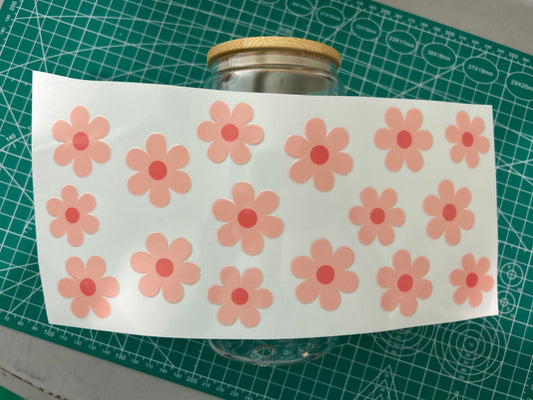 #46 Light pink flowers decal