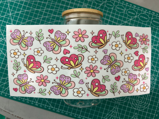 #53 Purple/Pink Butterfly decal