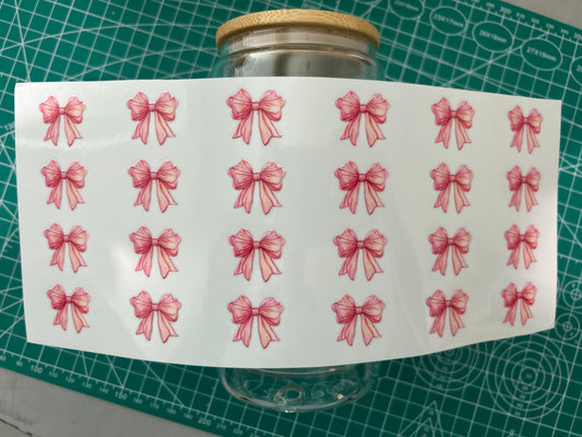 #61 Pink bows decal