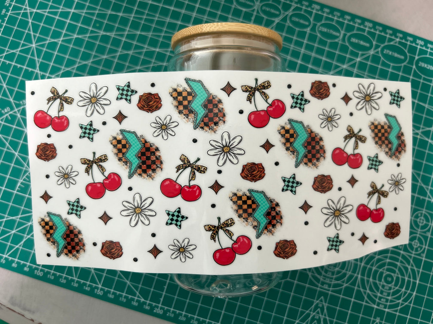 #63 Leopard Cherry decal