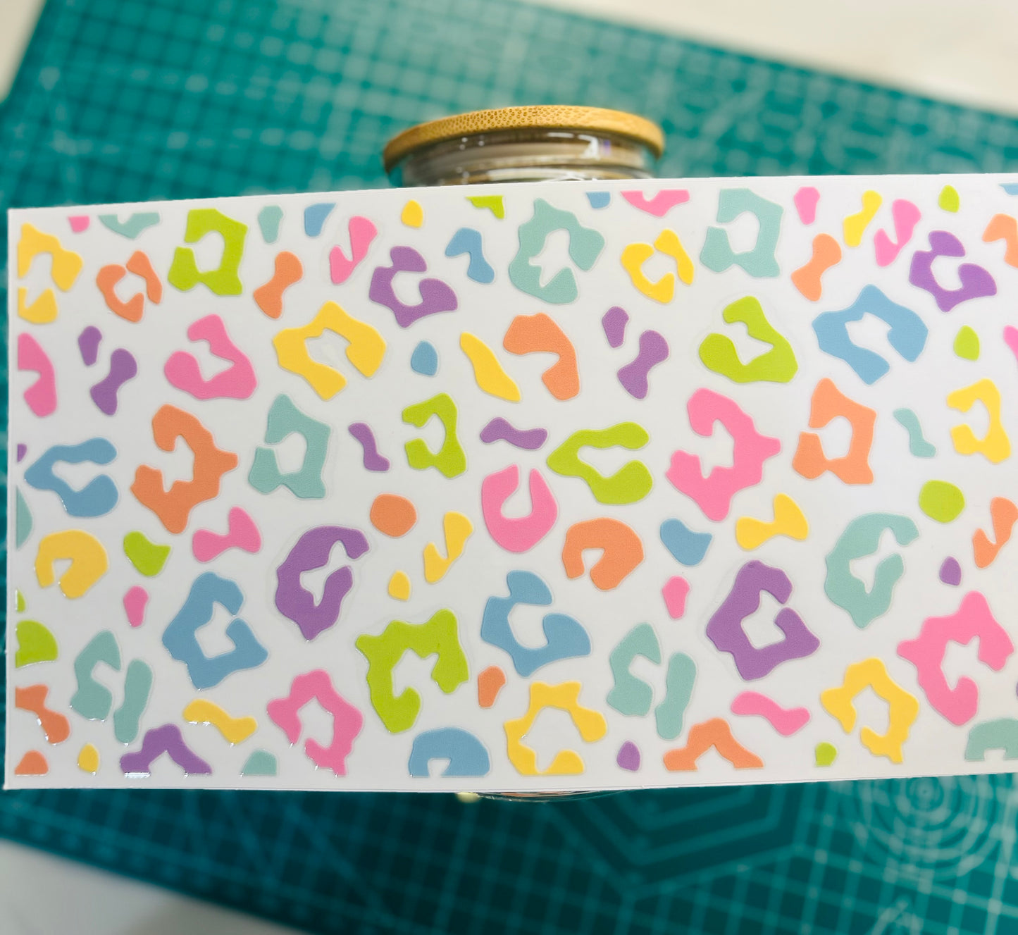 #69 Pastel Animal Print decal