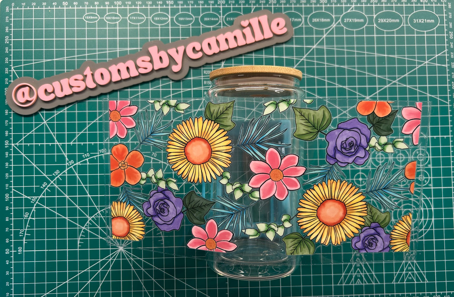 #90 Assorted Flowers decal