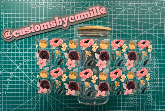 #94 Vintage Flowers decal
