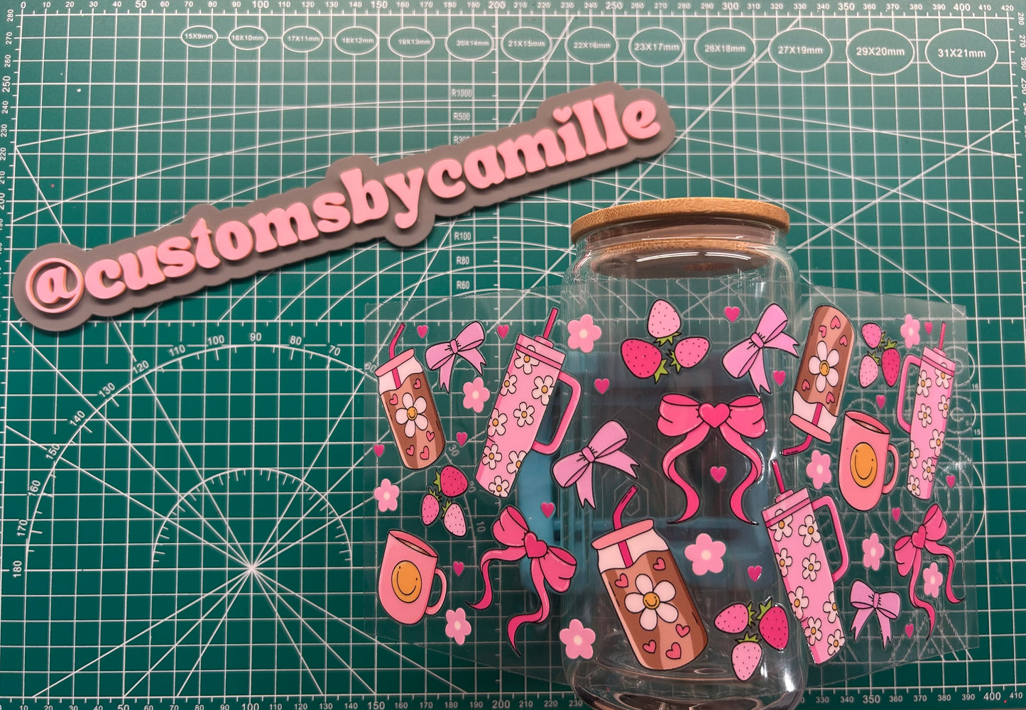 #98 Pink Coffee Vibes decal