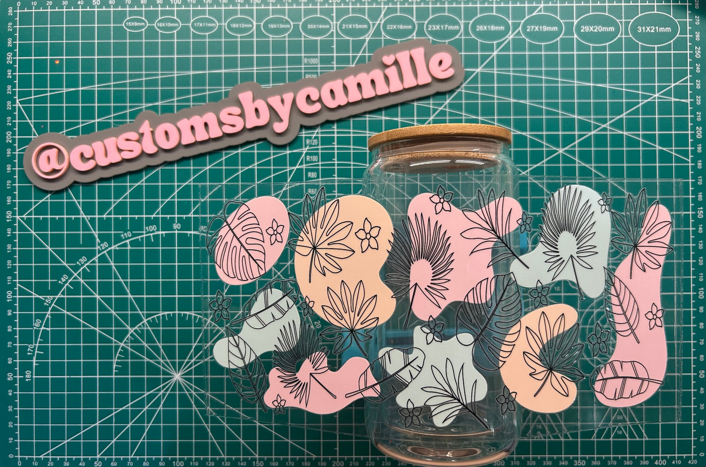 #118 Flower Stencil decal