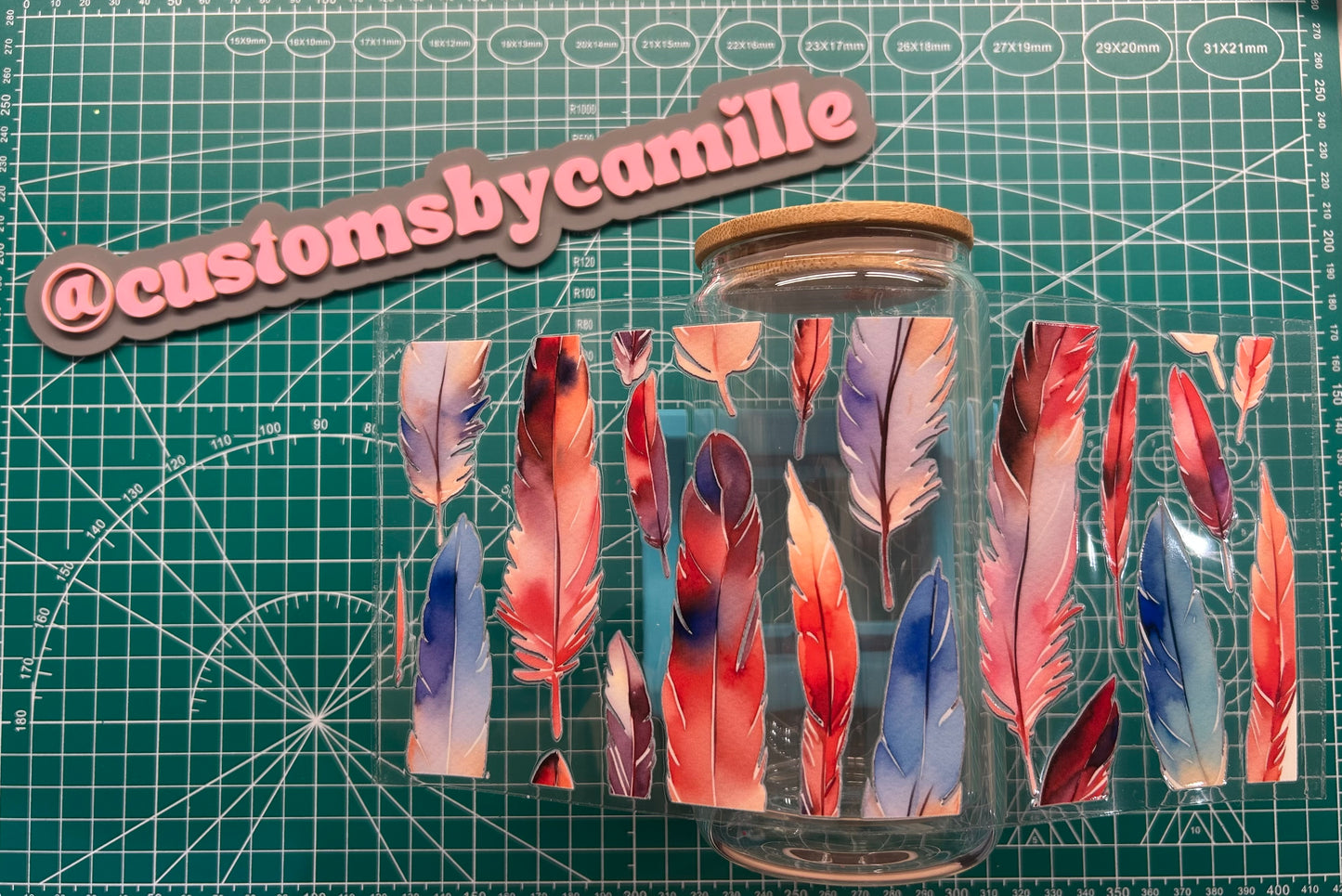 #120 Feathers decal