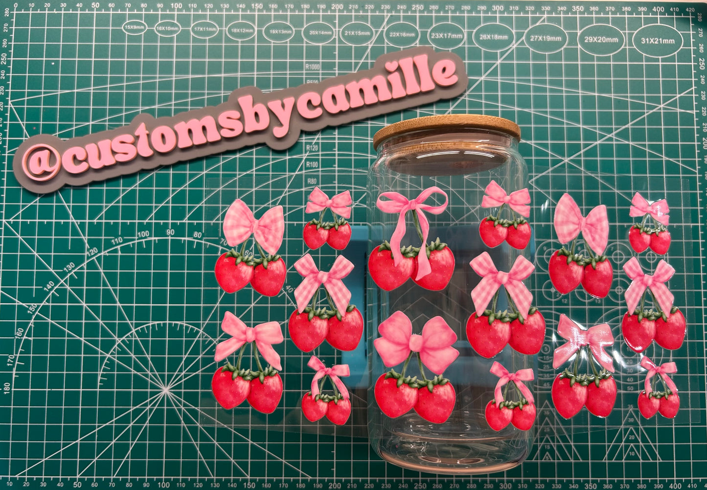 #124 Cherry Bows decal