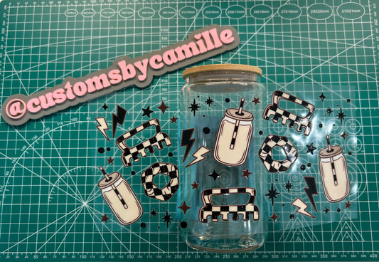 #175 Iced Coffee & Hairclips decal