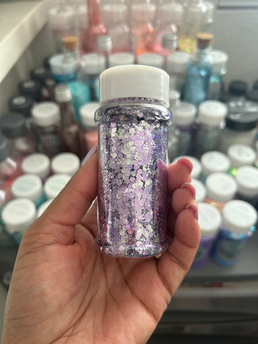 Purple Rain chunky mix glitter
