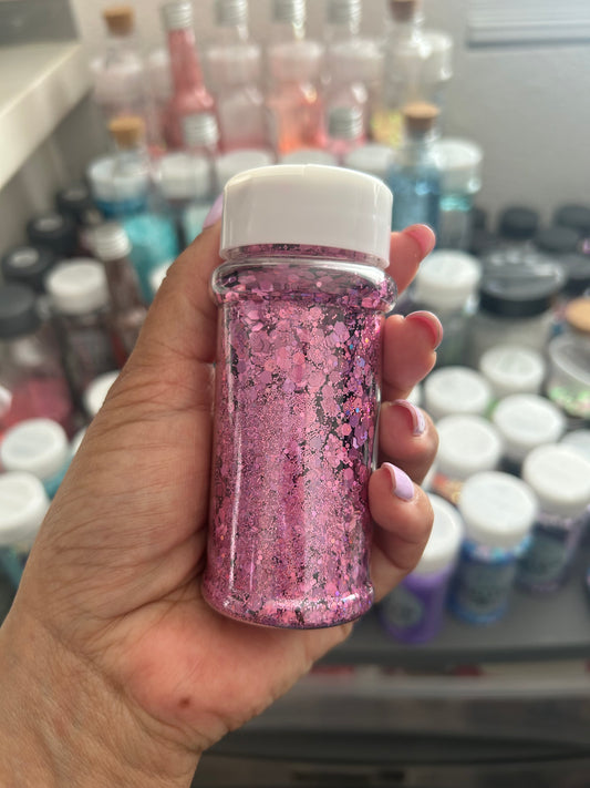 Pink Holographic glitter