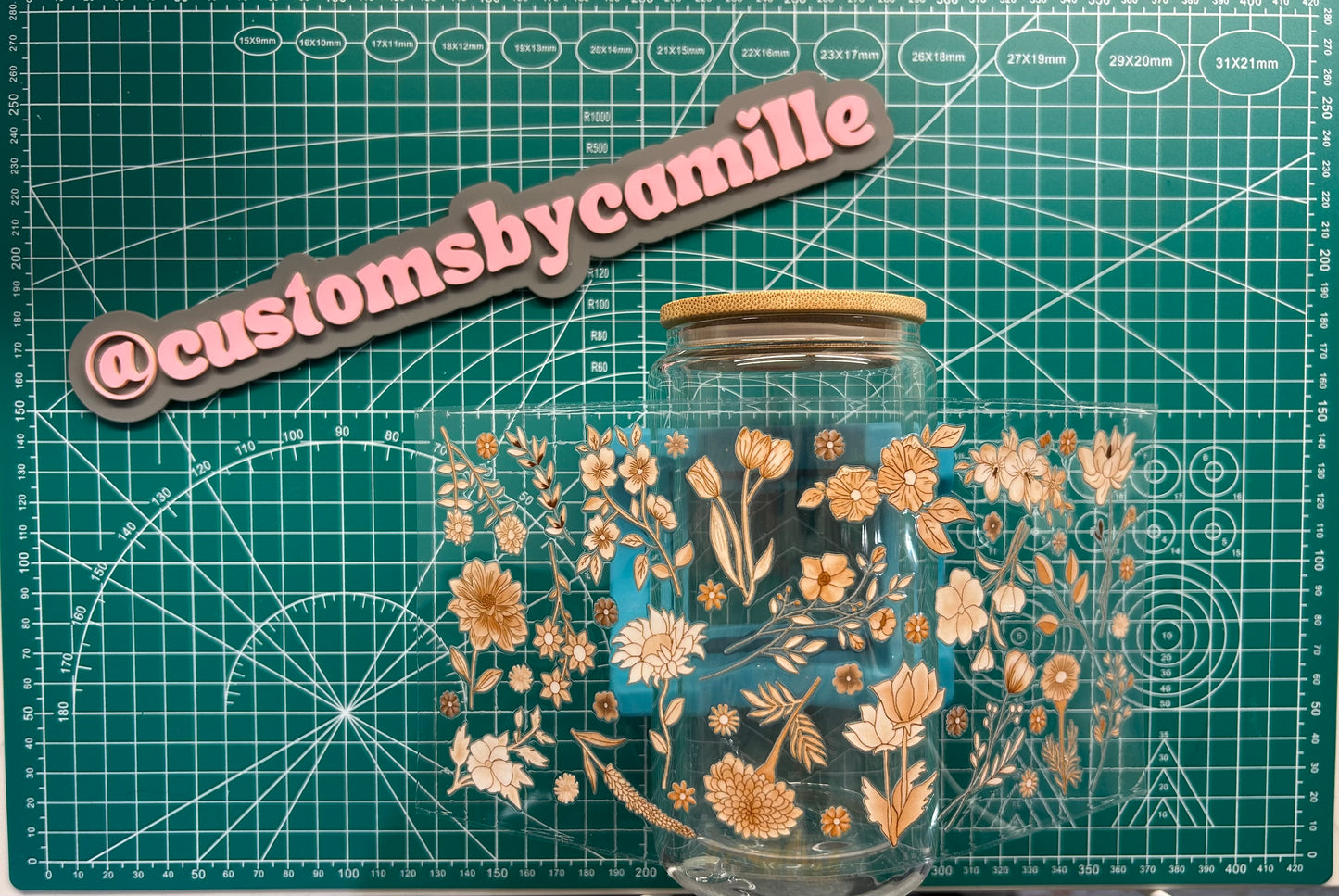 #180 Boho Flowers decal