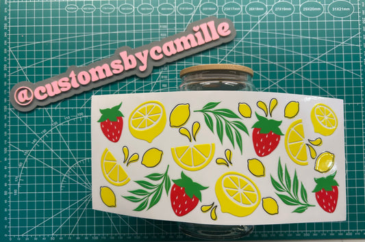 #194 Lemons and Strawberries decal