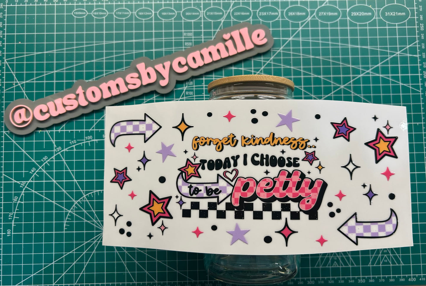 #201 Forget Kindness Today I Choose Petty decal