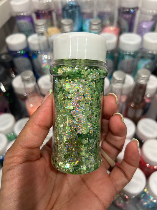 Green Fish Scale glitter
