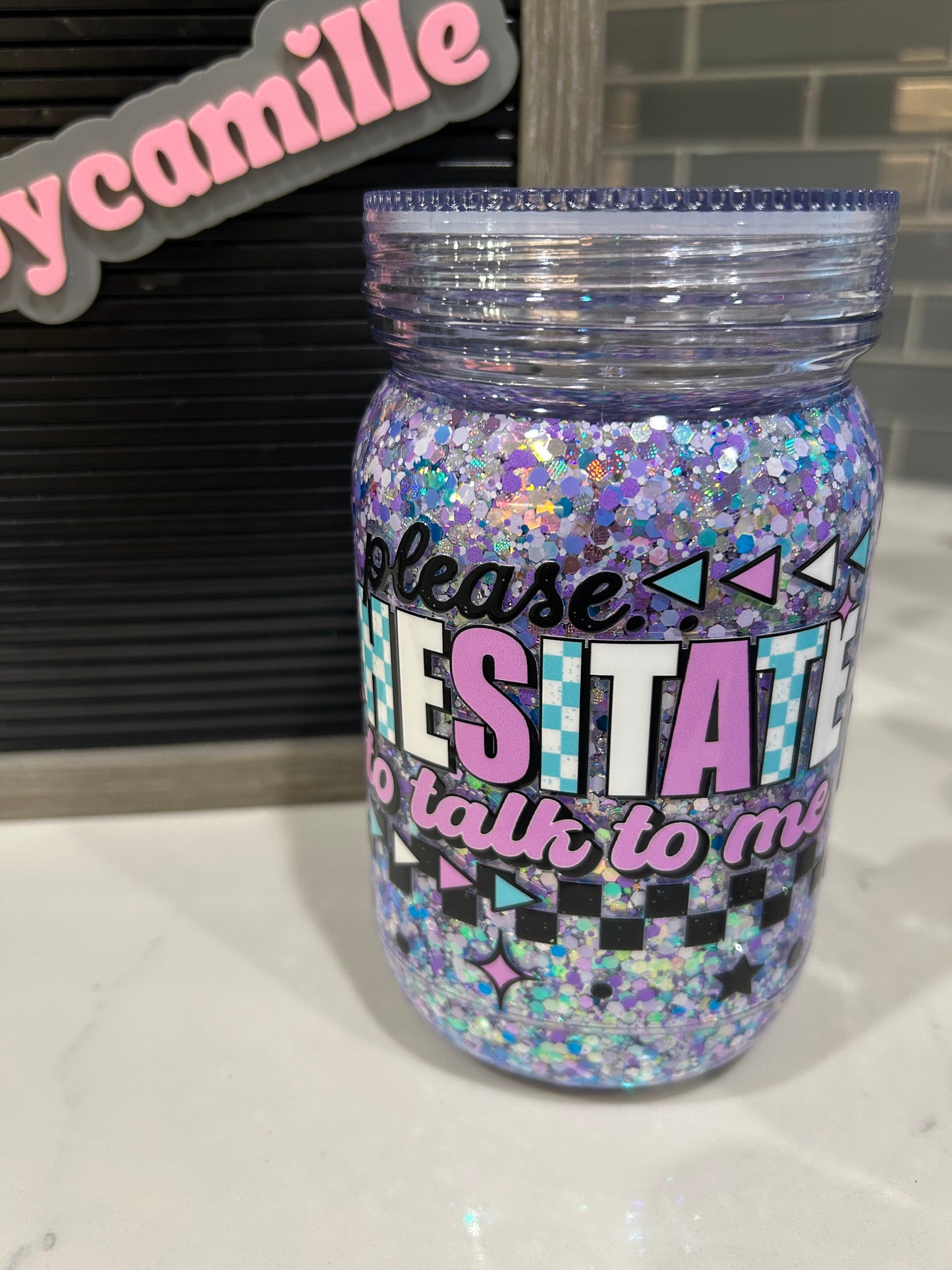 Please Hesitate (Mason jar)