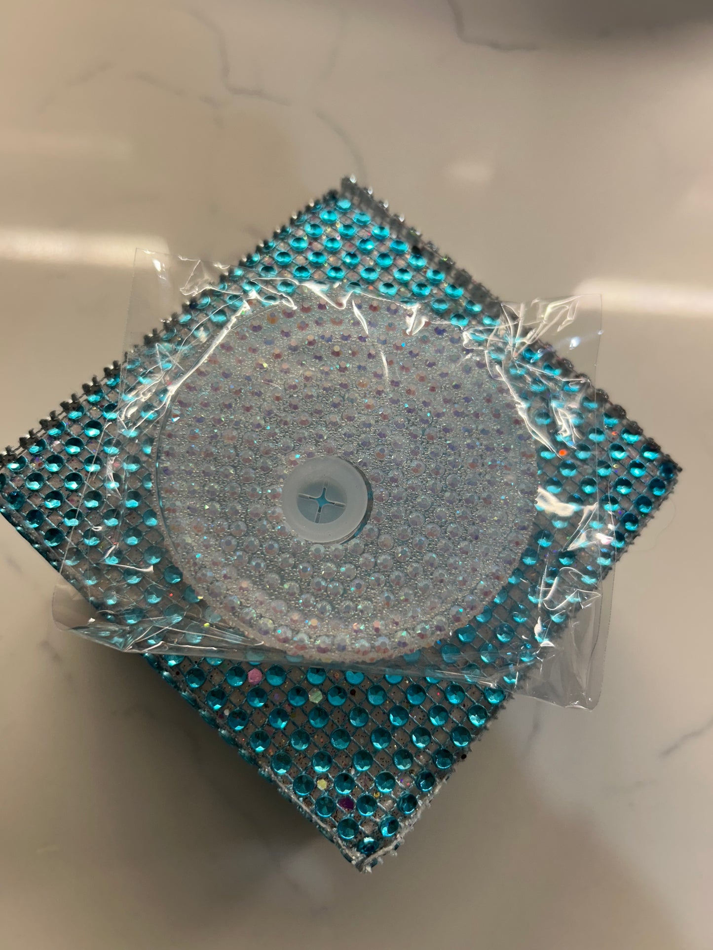 Rhinestone lid (White)