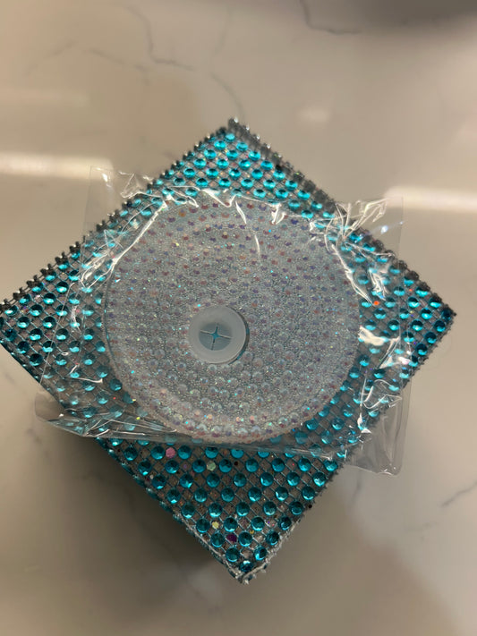 Rhinestone lid (White)