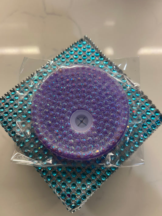 Rhinestone lid (Purple)