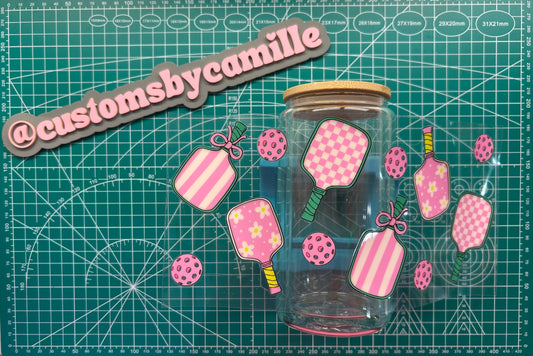 #205 Pickleball Girly decal