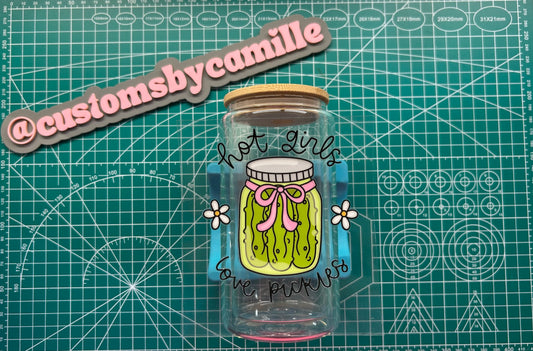 #216 Hot Girls Love Pickles decal