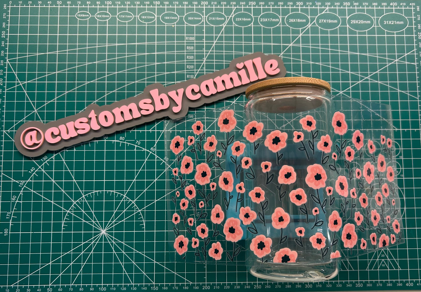 #218 Pink Wildflowers decal