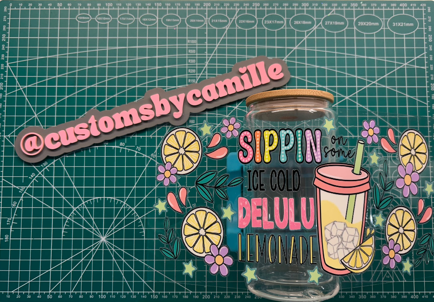 #222 Sippin On Delulu decal